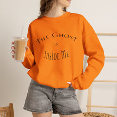 Heavy Blend Crewneck Sweatshirt "The Ghost is Inside Me" w
