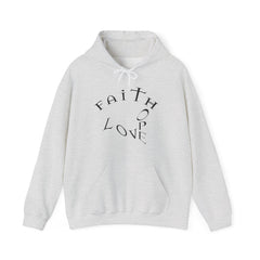 Heavy Blend Hooded Sweatshirt "Faith, Hope, Love"