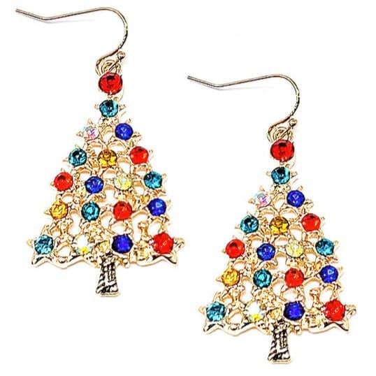 3 Unique Christmas Tree Earrings