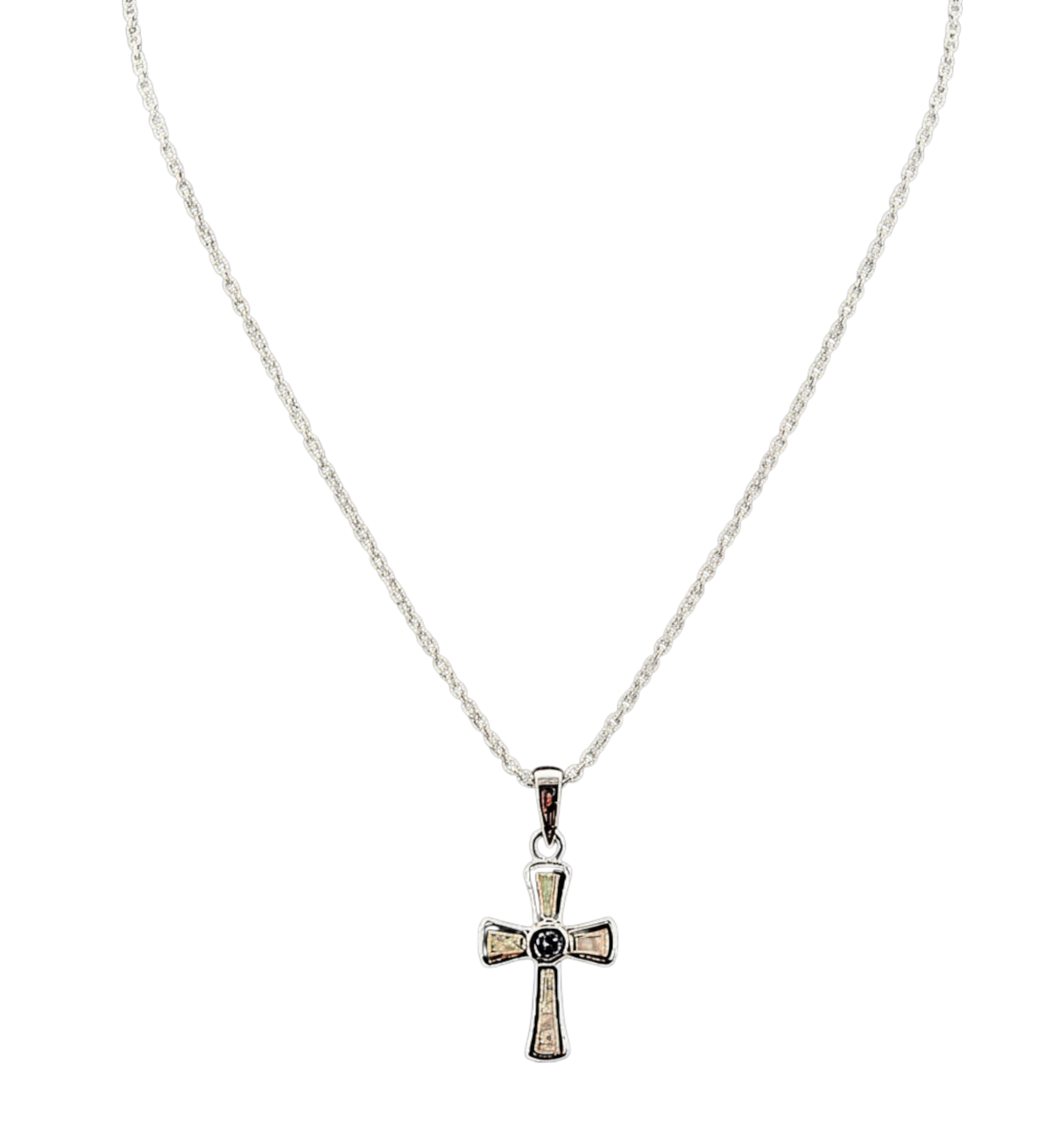 White Opal Cross
