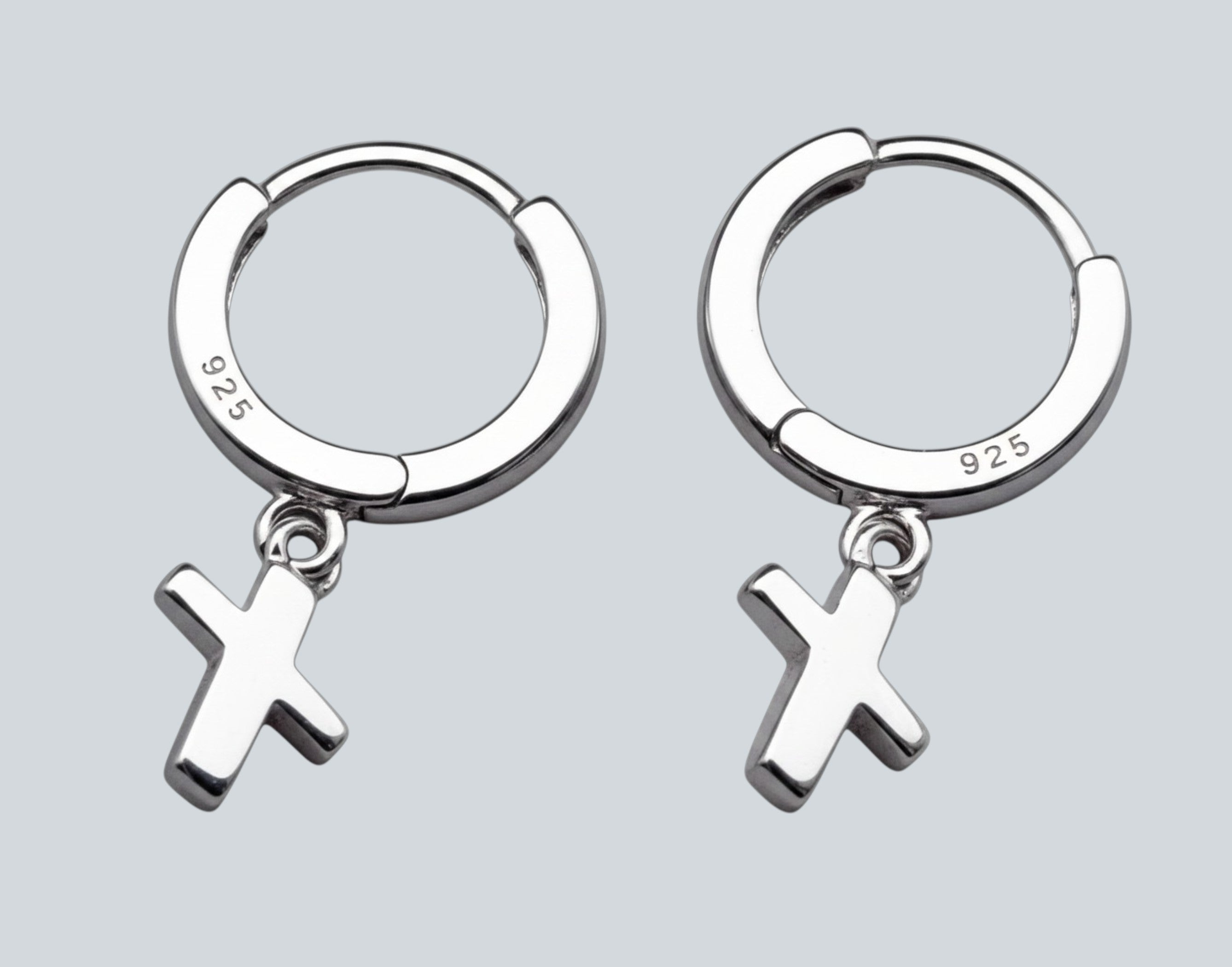 Cross Dangle Earrings