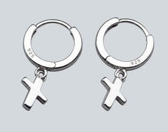 Cross Dangle Earrings