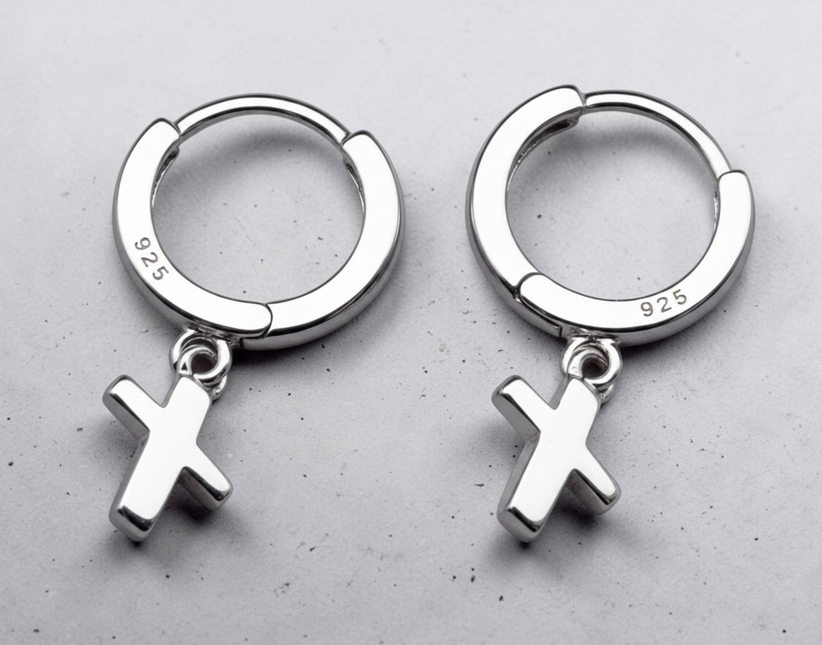 Cross Dangle Earrings