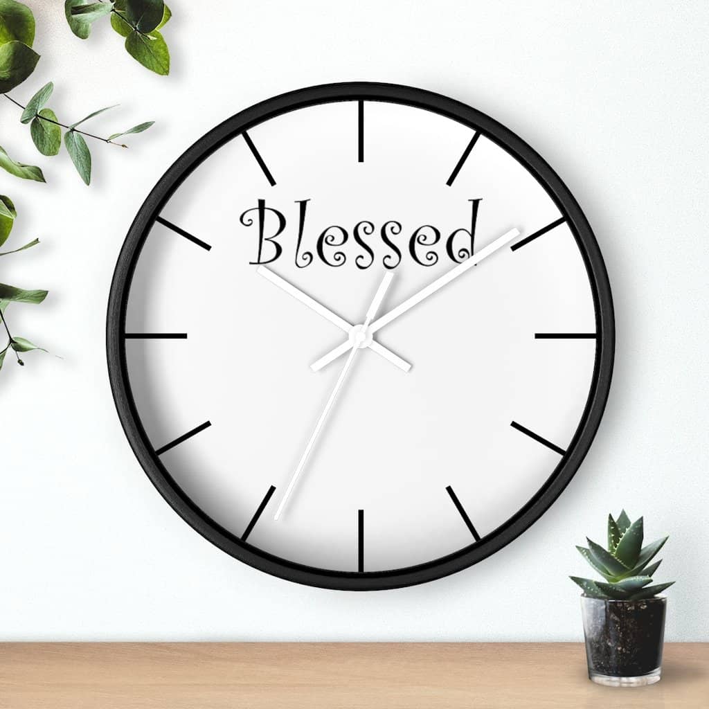 Wall Clock "Blessed" (3471057551460)