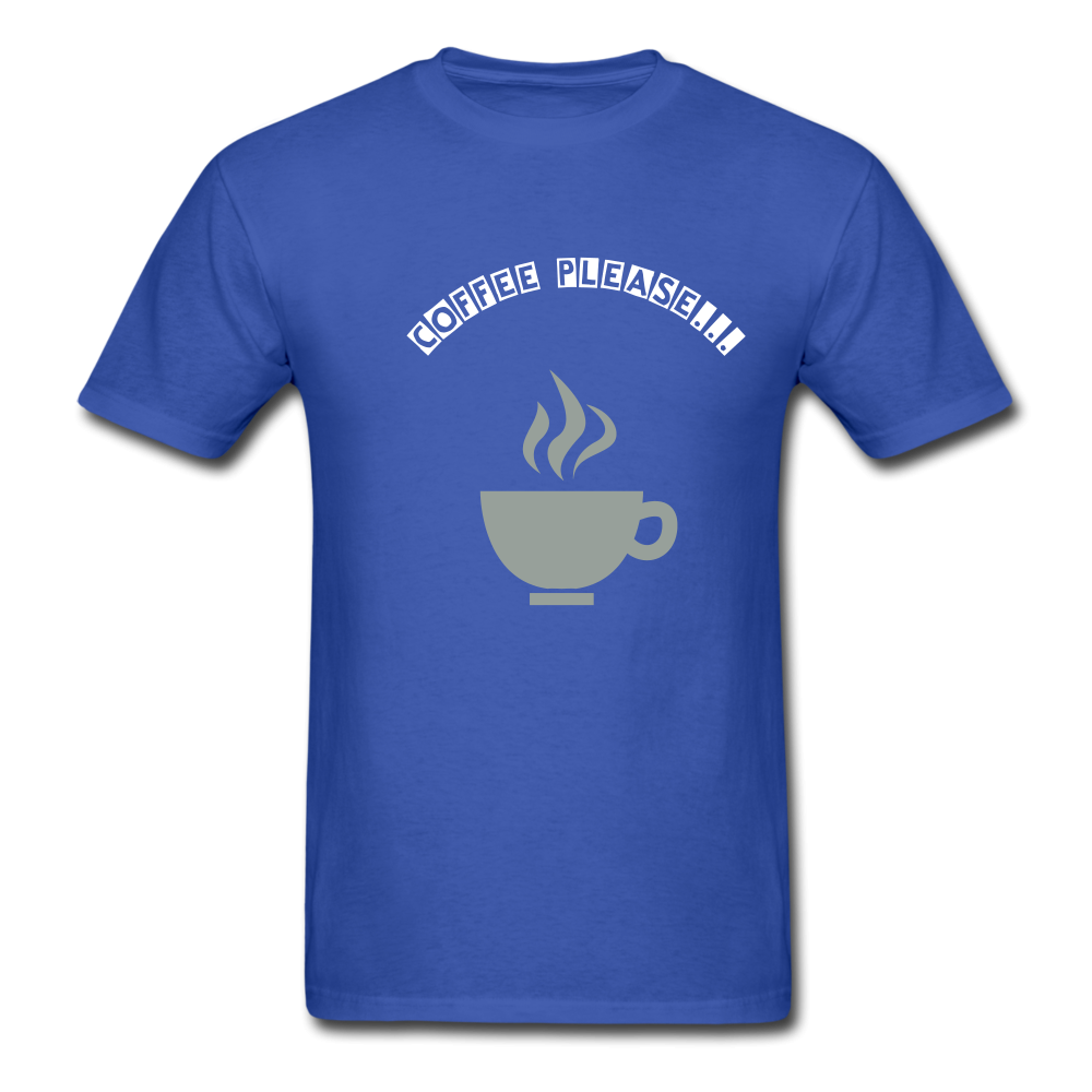 Coffee Please T-Shirt in 8 colors and 9 sizes S-6XL Mens T-Shirt (2445945438308)
