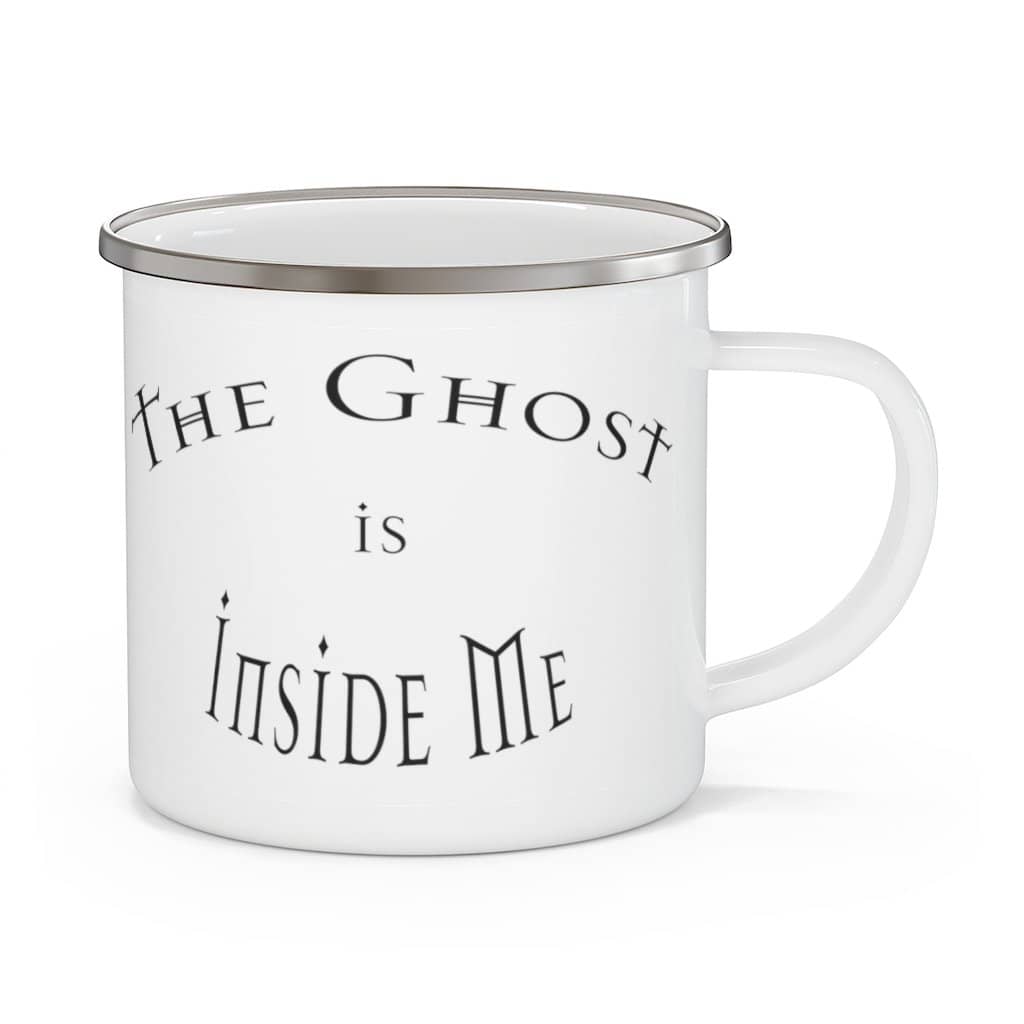 Enamel Camping Mug "Ghost"