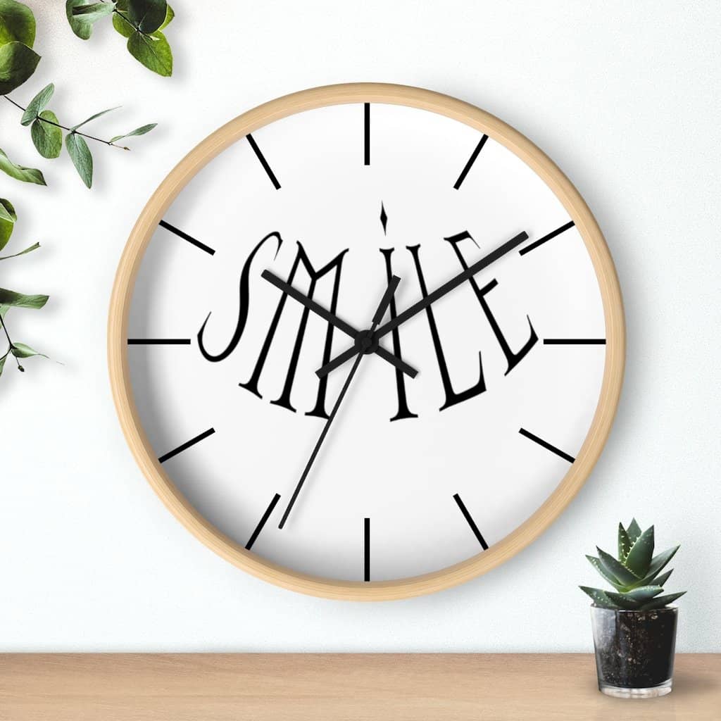 Wall Clock "Smile" (6097513873600)