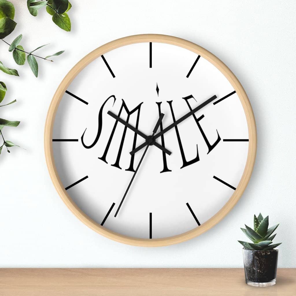 Wall Clock &quot;Smile&quot; (6097513873600)