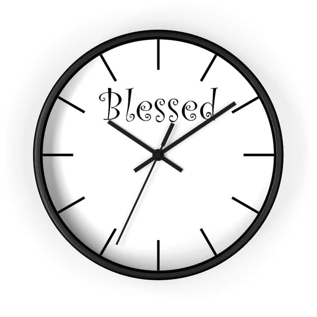 Wall Clock "Blessed" (3471057551460)
