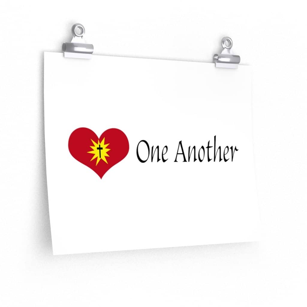 Premium Matte Poster "Love One Another" (4493366886494)