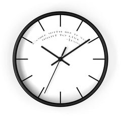 Wall Clock "Come with Me" (6096243392704)