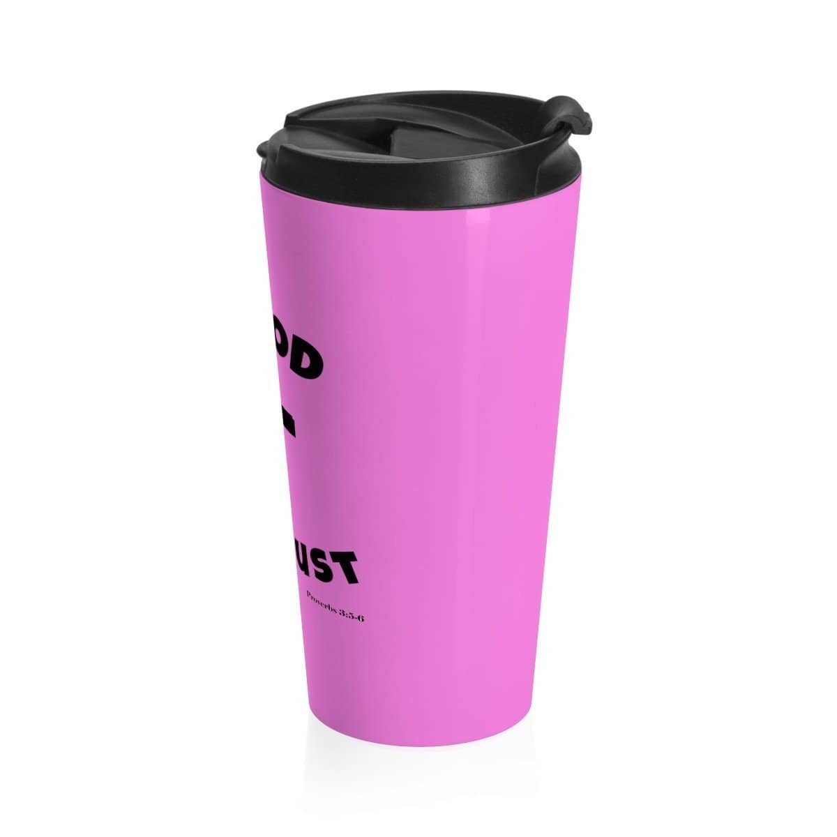 Stainless Steel Travel Mug Pink In God We Trust Mug (3289926500452)