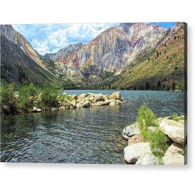 Acrylic Print Convict Lake Marina 12.000 x 8.000 / Hanging Wire Acrylic Print (2153392013412)