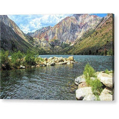 Acrylic Print Convict Lake Marina 12.000 x 8.000 / Hanging Wire Acrylic Print (2153392013412)