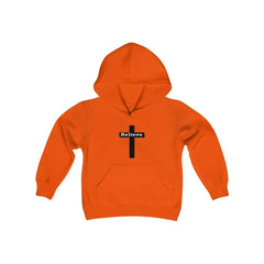 Youth Heavy Blend Hooded Sweatshirt "Believe" swift