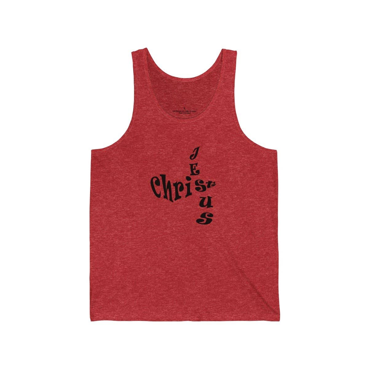 Bella &amp; Canvas 3480 Jersey Tank &quot;Jesus Christ&quot; in 17 Colors and 6 Sizes (3556781949028)
