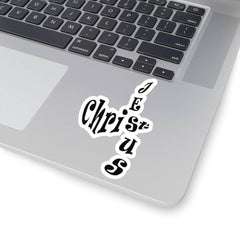 Kiss-Cut Stickers "Jesus Christ" in Transparent or White in 4 Sizes (3575915872356)
