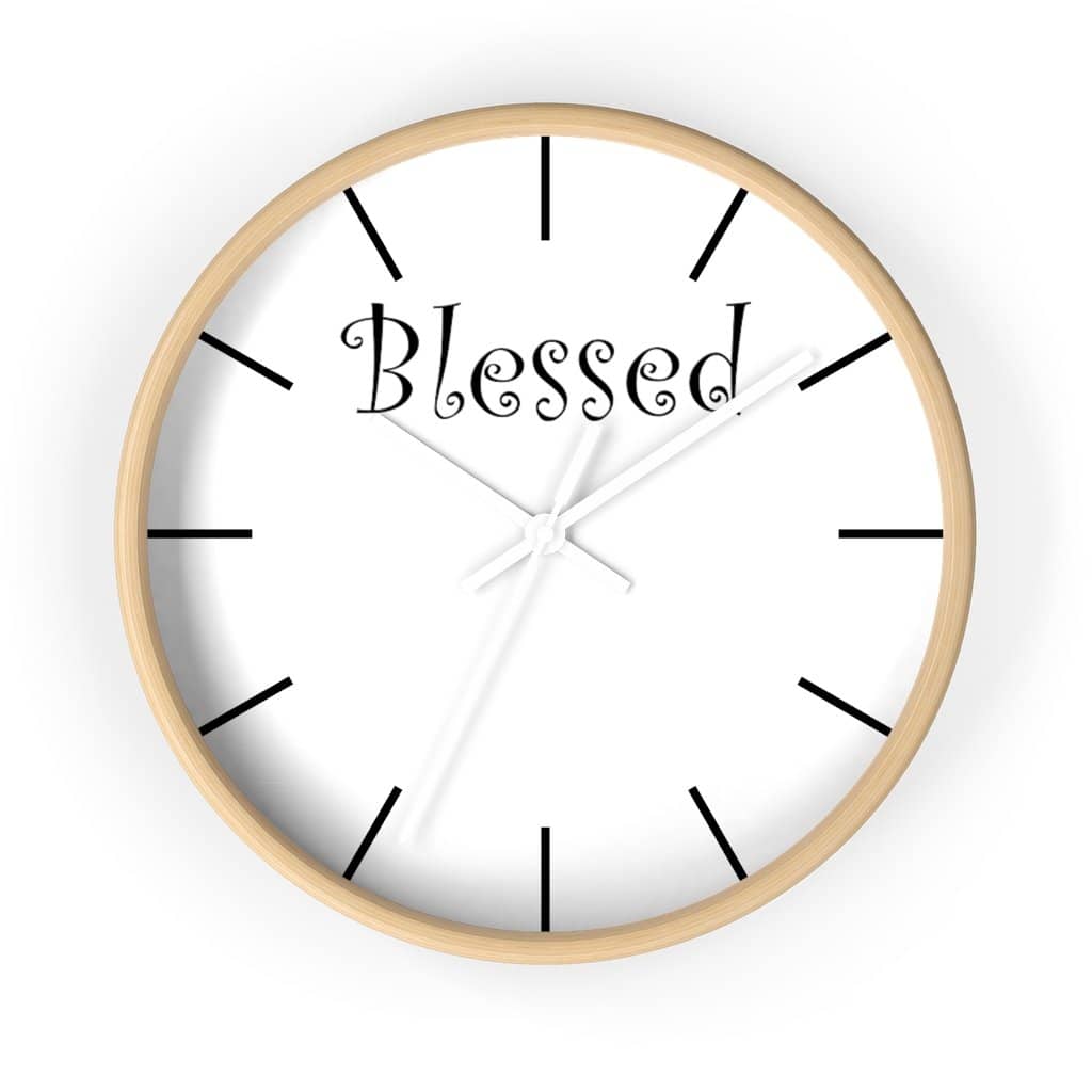 Wall Clock "Blessed" (3471057551460)