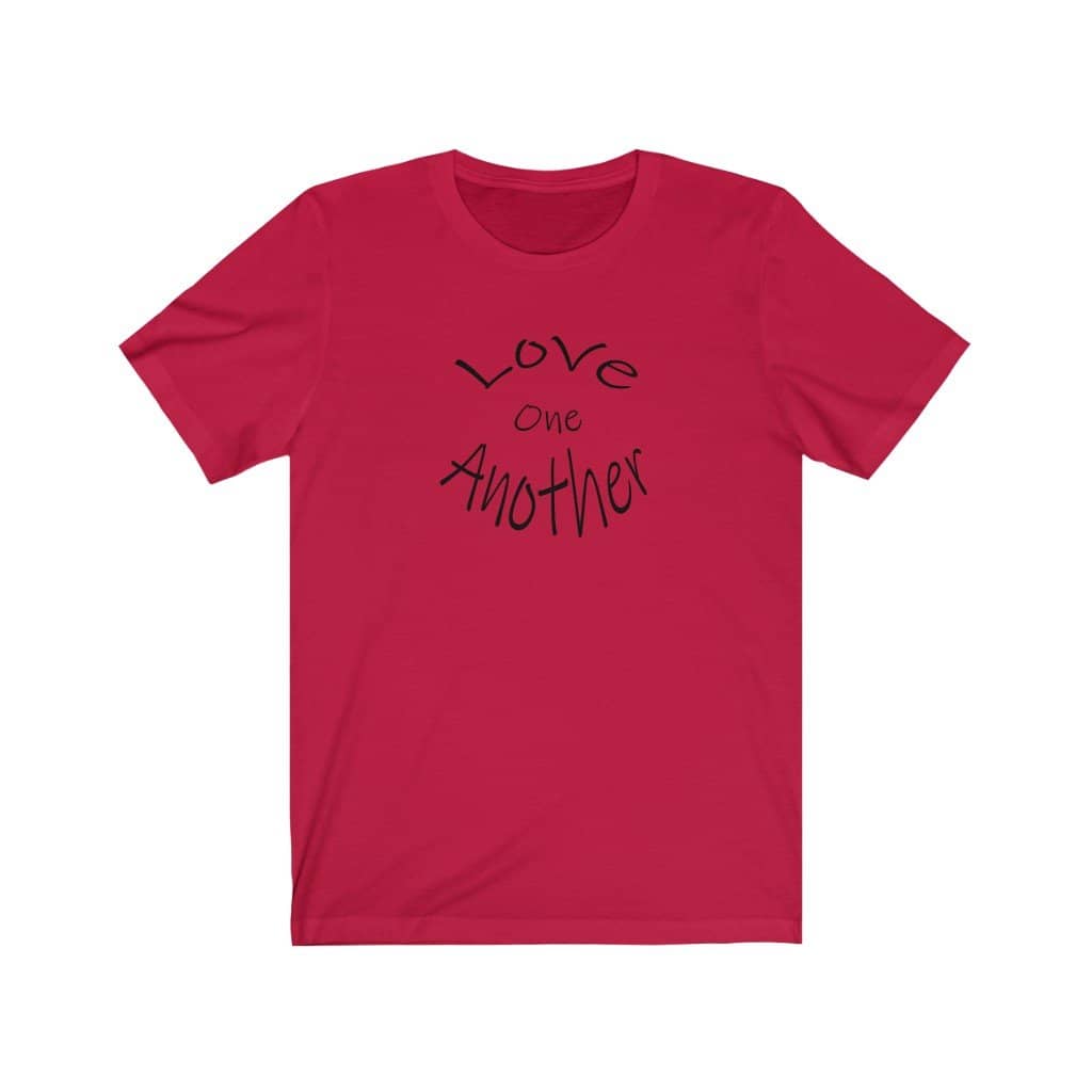 Jersey Short Sleeve Tee "Love One Another" (4780178112606)