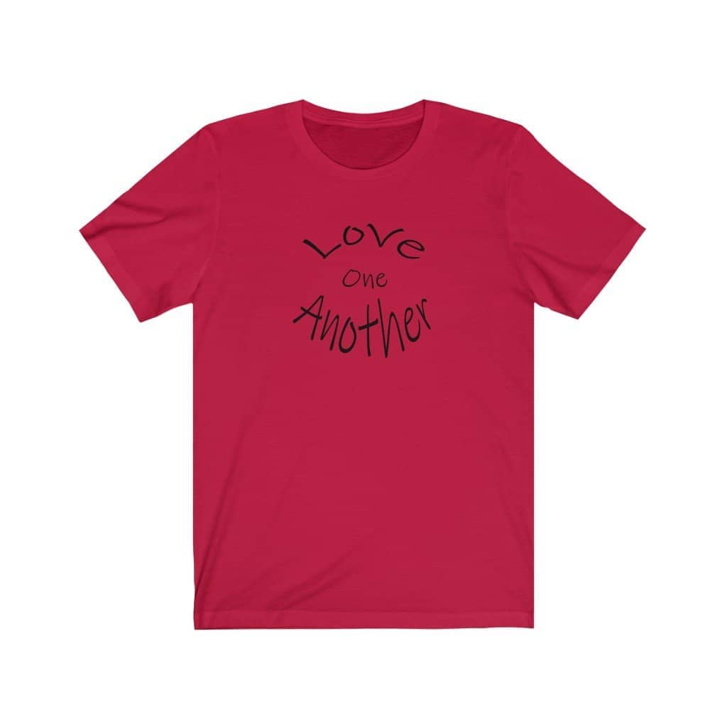 Jersey Short Sleeve Tee &quot;Love One Another&quot; (4780178112606) (4780194857054)