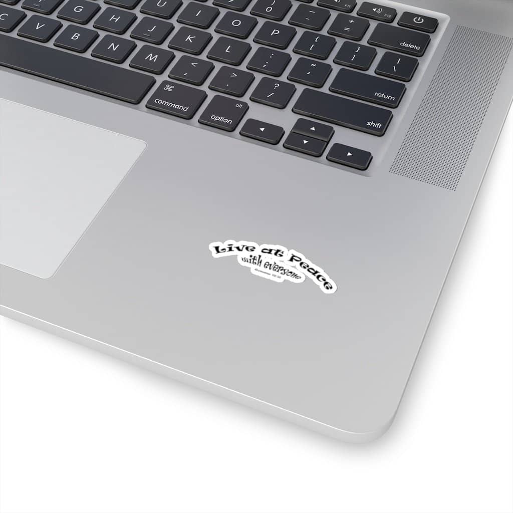 Kiss-Cut Stickers "Live in Peace" in 4 Sizes Free Shipping (4424595800158)