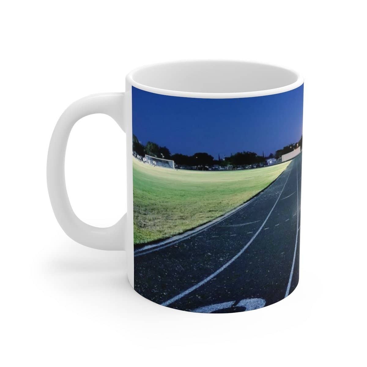 Quarter Mile Track White Ceramic Mug (11oz or 15oz) Mug (3063113941092)