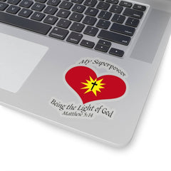 Kiss-Cut Stickers "Superpower" in White or Transparent (3506855182436)