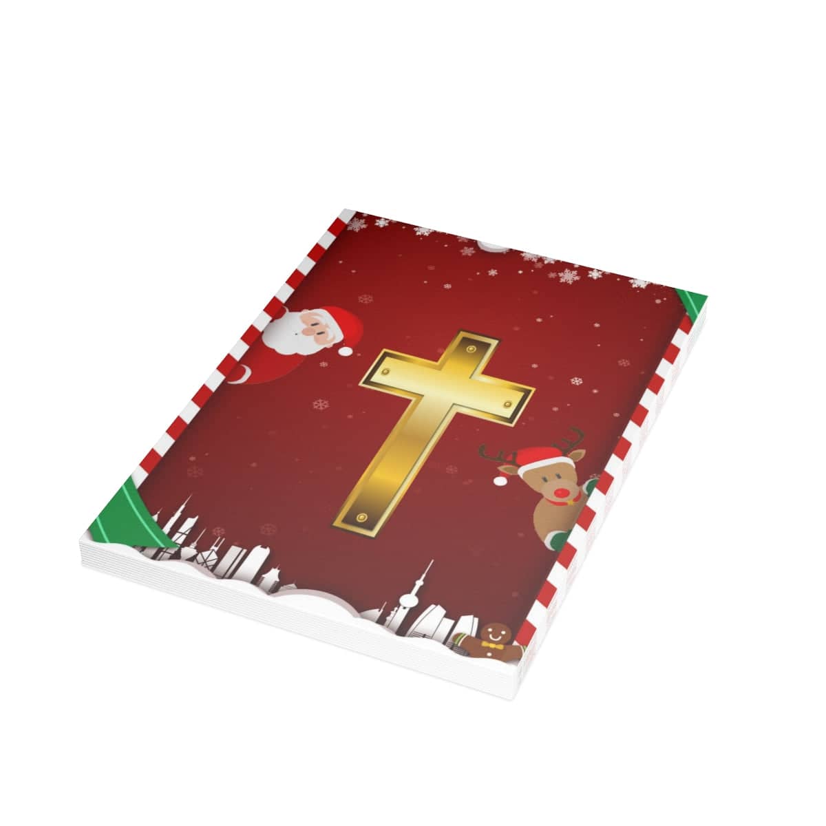 Folded Greeting Cards "Merry Christmas" (1, 10, 30, and 50pcs)