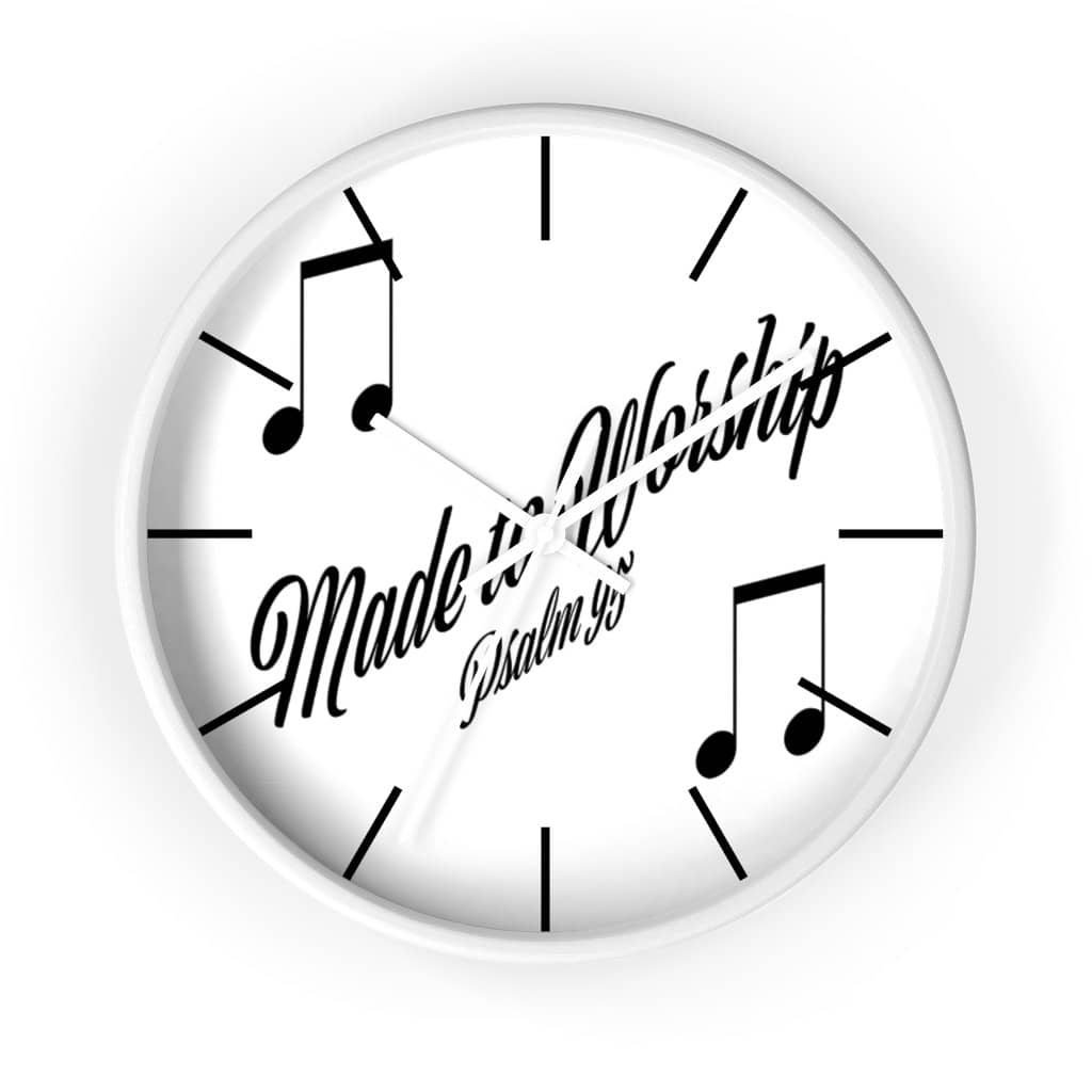 Wall Clock &quot;Made to Worship&quot; (3510702932068)