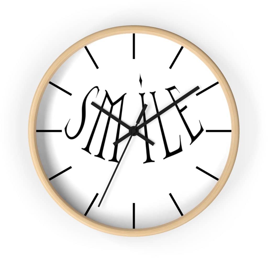 Wall Clock &quot;Smile&quot; (6097513873600)