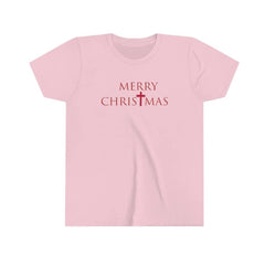 Bella & Canvas Youth Short Sleeve Tee "Merry Christmas" swift