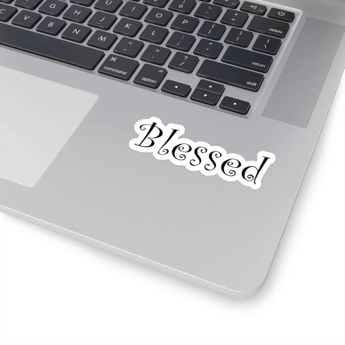 Kiss-Cut Stickers "Blessed" White or Transparent Background in 4 Sizes (3475854524516)