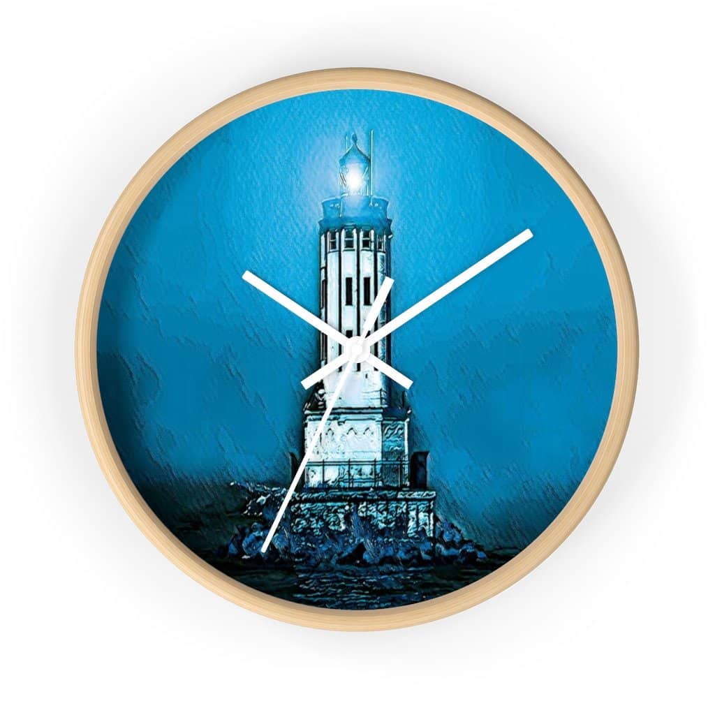 Wall clock Angels Gate Lighthouse (3083148034148)