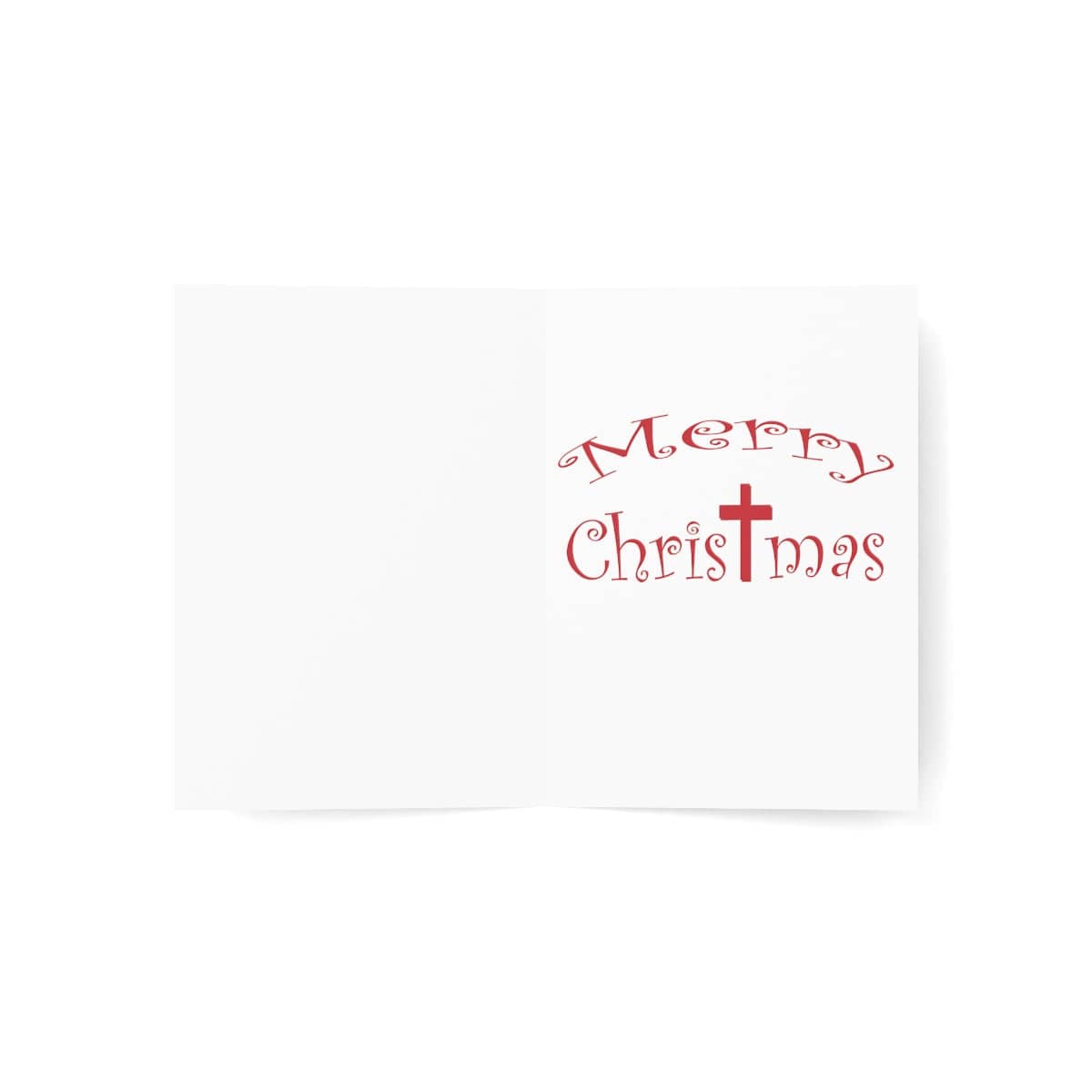 Folded Greeting Cards &quot;Merry Christmas&quot; (1, 10, 30, and 50pcs)