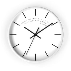 Wall Clock "Come with Me" (6096243392704)