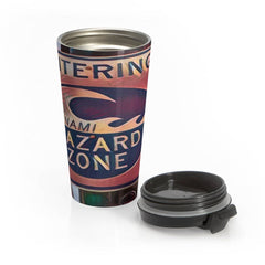 Stainless Steel Travel Mug Tsunami Hazard Zone Mug (3074153644132)