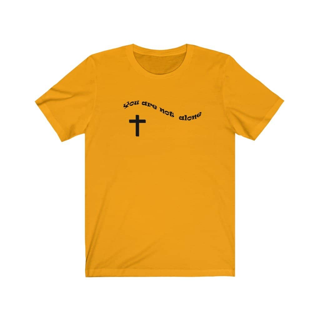Bella  Canvas Short Sleeve Tee "Alone" in 10 Colors and 6 Sizes (4551067566174)
