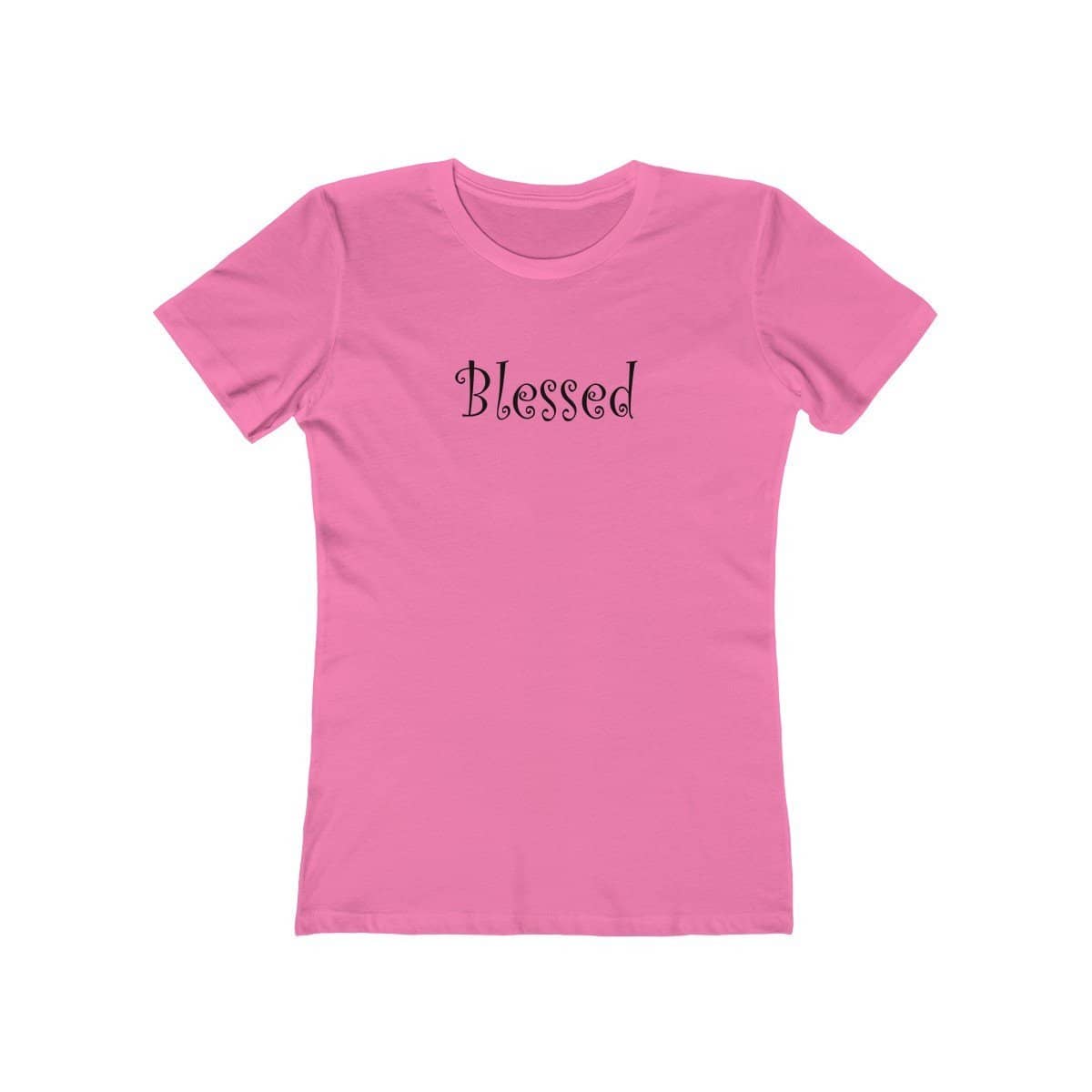 Next Level The Boyfriend Tee Black Graphic &quot;Blessed&quot; in 15 Colors and 7 Sizes (3474270978148)