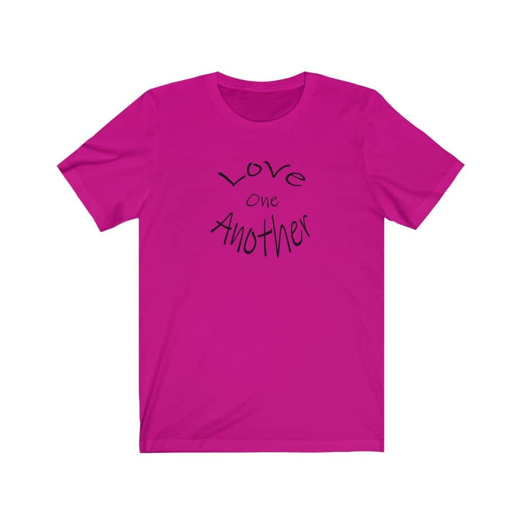 Jersey Short Sleeve Tee &quot;Love One Another&quot; (4780178112606)