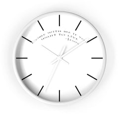 Wall Clock "Come with Me" (6096243392704)