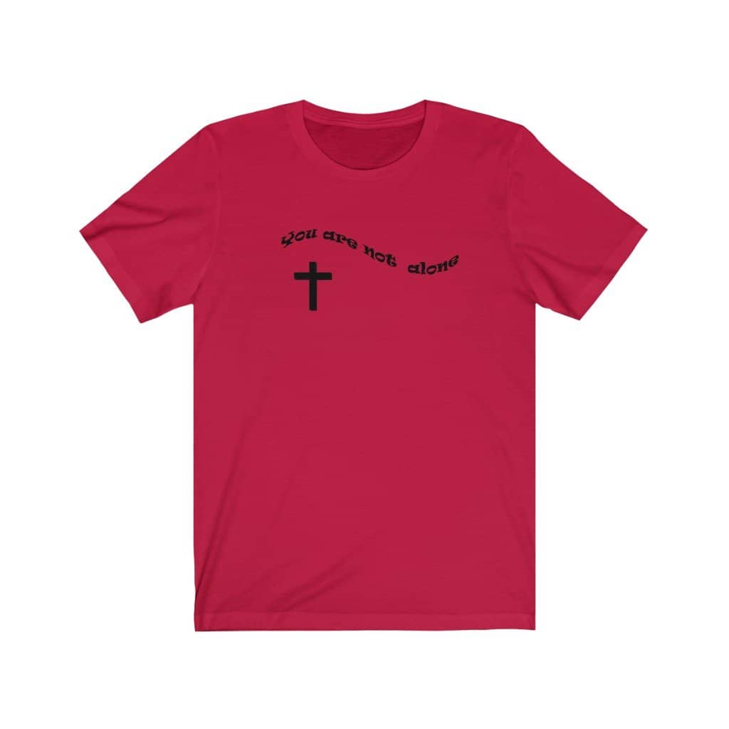 Bella  Canvas Short Sleeve Tee "Alone" in 10 Colors and 6 Sizes (4551067566174)