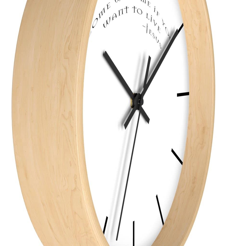 Wall Clock "Come with Me" (6096243392704)