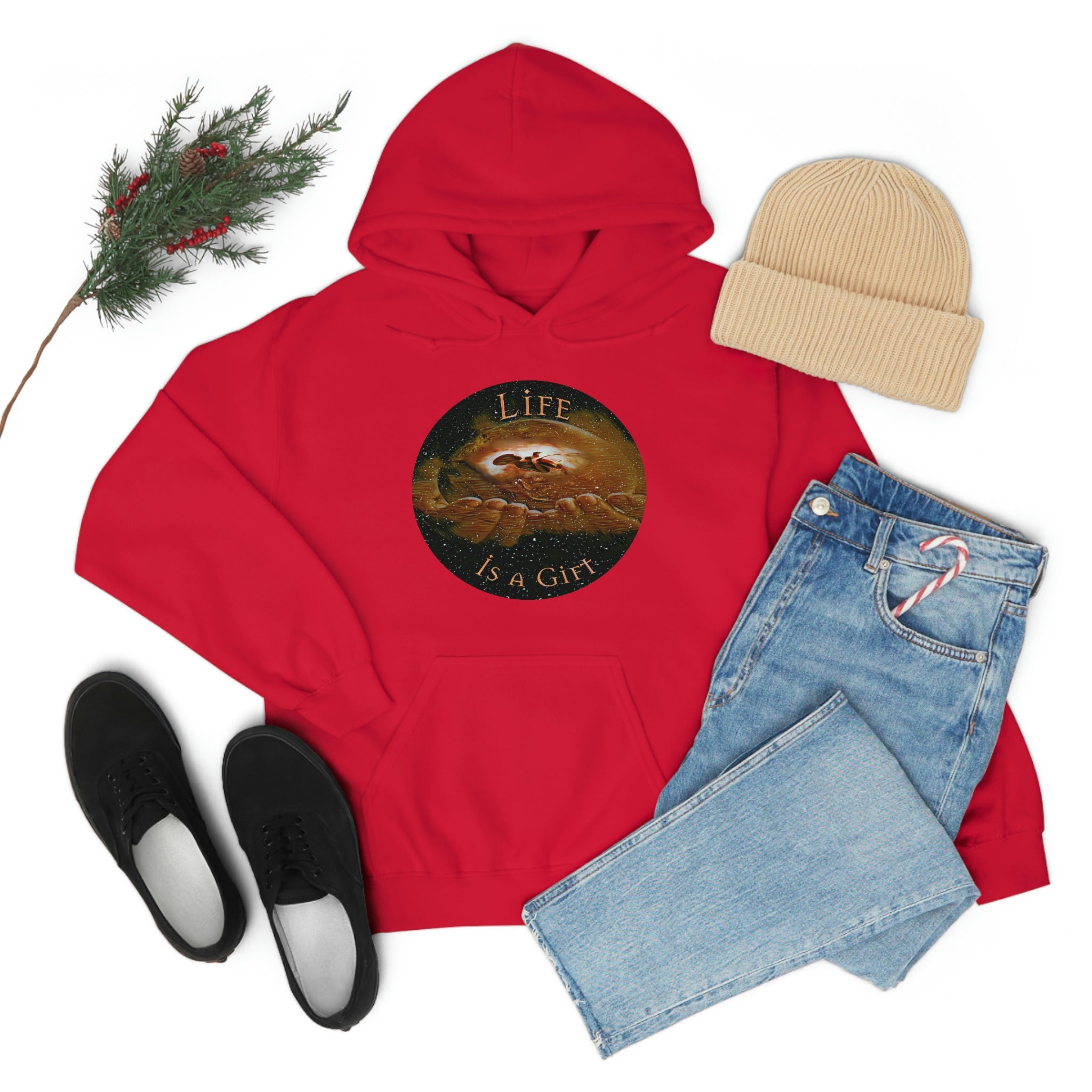 Heavy Blend™ Hoodie Sweatshirt "Life is a Gift"