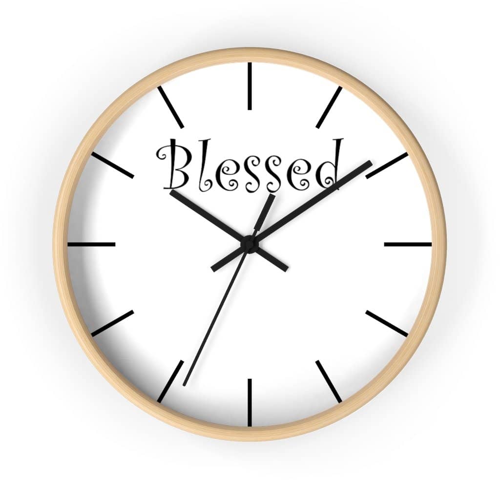 Wall Clock "Blessed" (3471057551460)