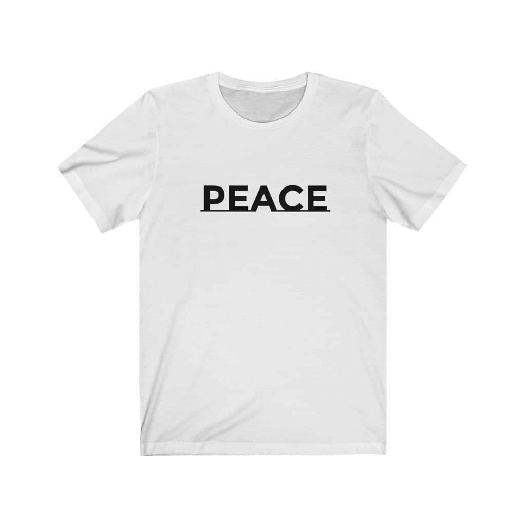Bella & Canvas Short Sleeve Tee "Peace" black font b (4771810312286)