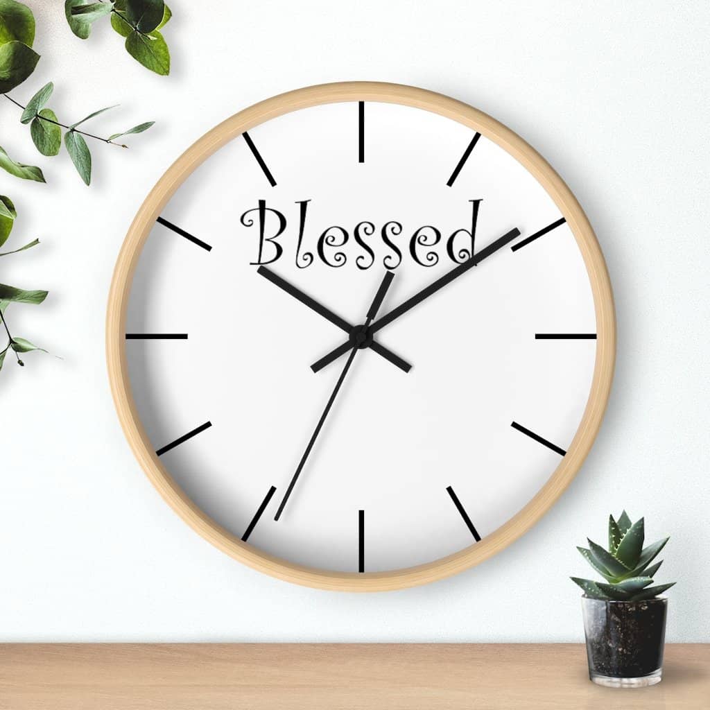 Wall Clock "Blessed" (3471057551460)