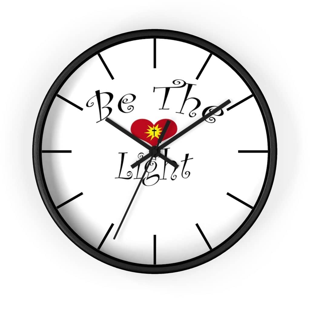 Wall Clock "Be the Light" 6 Variations (4308680212574)