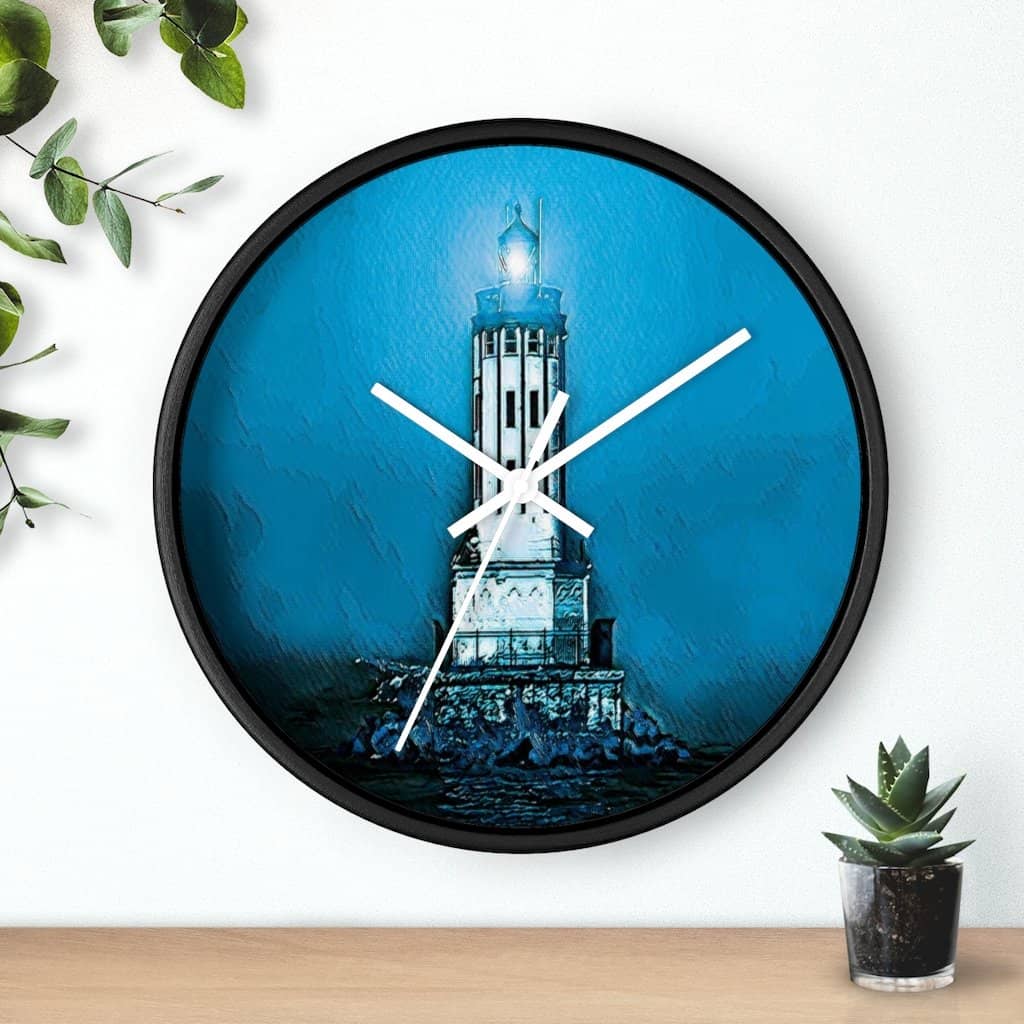 Wall clock Angels Gate Lighthouse (3083148034148)