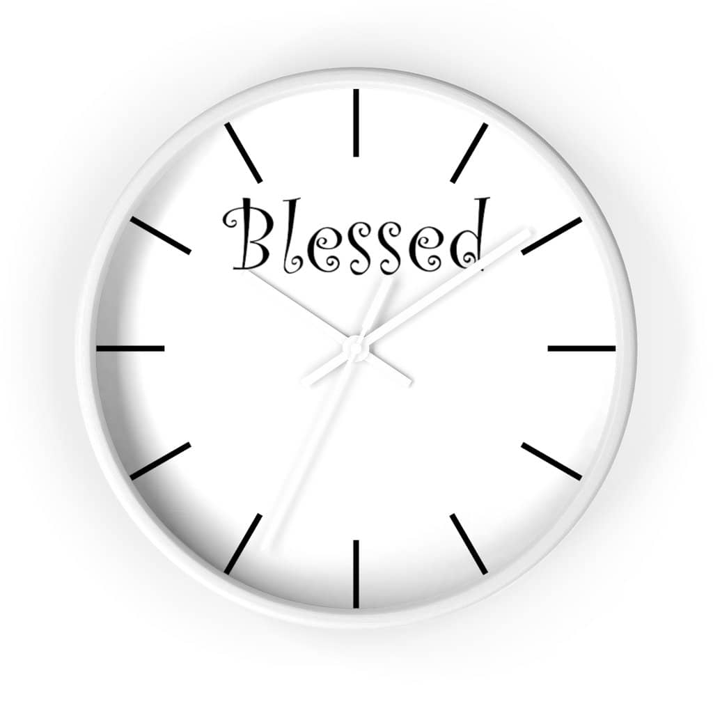 Wall Clock "Blessed" (3471057551460)