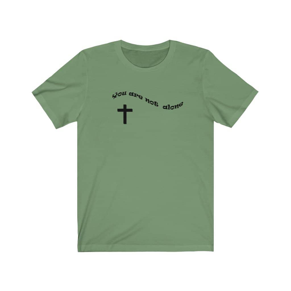 Bella  Canvas Short Sleeve Tee "Alone" in 10 Colors and 6 Sizes (4551067566174)